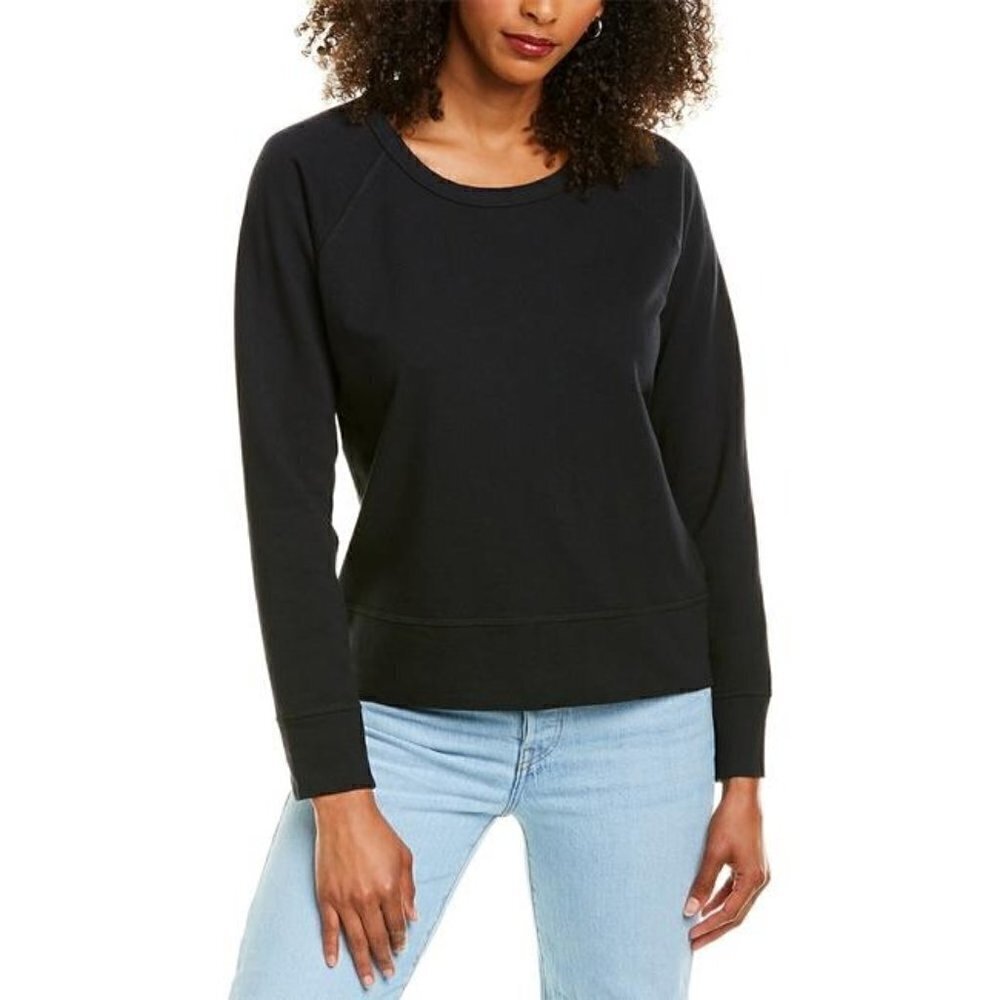 James Perse Black Crewneck Classic Sweatshirt‎ 1 / S